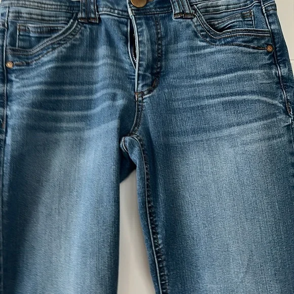 Democracy High Rise Blue Jeans with Natural Fading - Picture 3 of 5